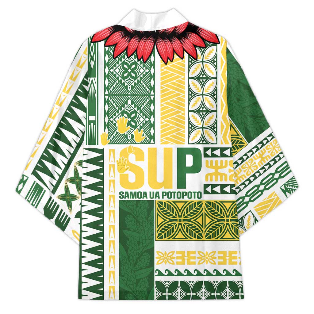 Samoa Uniting Party Kimono SUP Est 2025 Siapo Pattern - Polynesian Pride