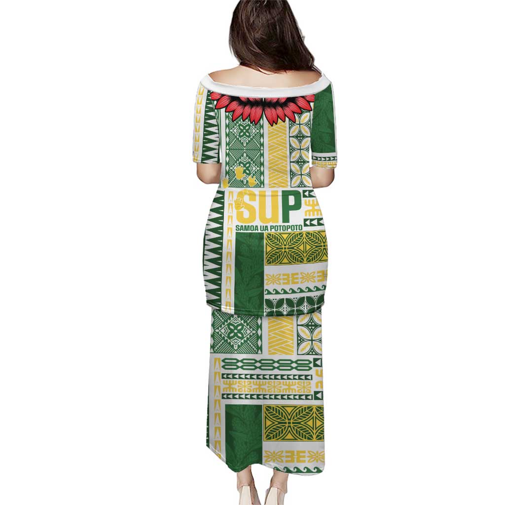 Samoa Uniting Party Puletasi SUP Est 2025 Siapo Pattern - Polynesian Pride