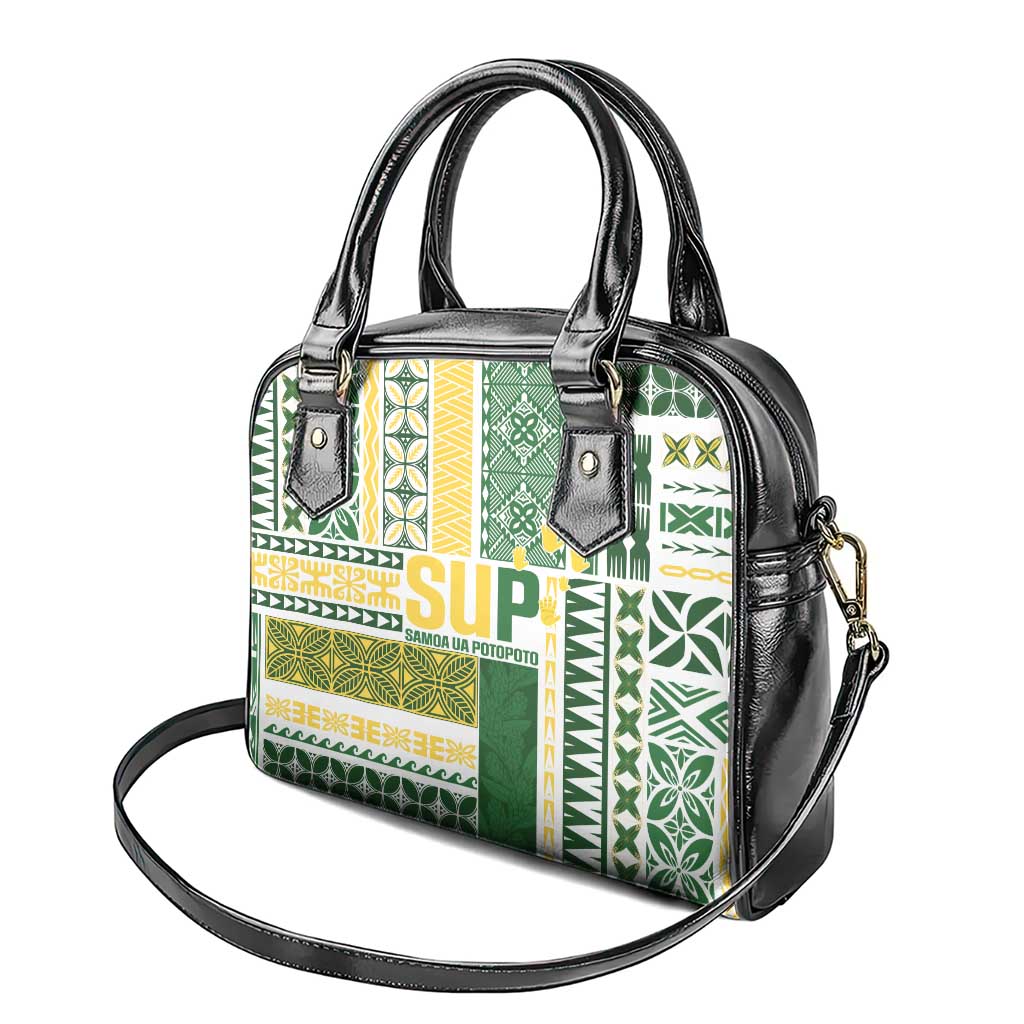 Samoa Uniting Party Shoulder Handbag SUP Est 2025 Siapo Pattern - Polynesian Pride