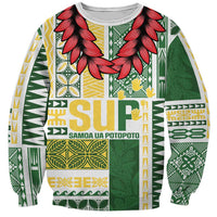 Samoa Uniting Party Sweatshirt SUP Est 2025 Siapo Pattern - Polynesian Pride