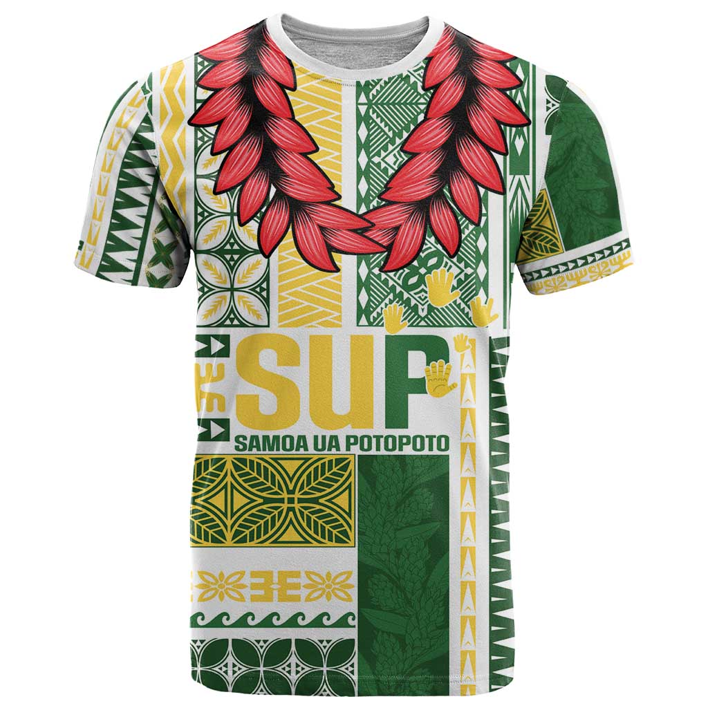 Samoa Uniting Party T Shirt SUP Est 2025 Siapo Pattern - Polynesian Pride