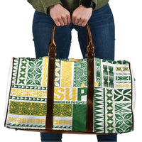 Samoa Uniting Party Travel Bag SUP Est 2025 Siapo Pattern - Polynesian Pride