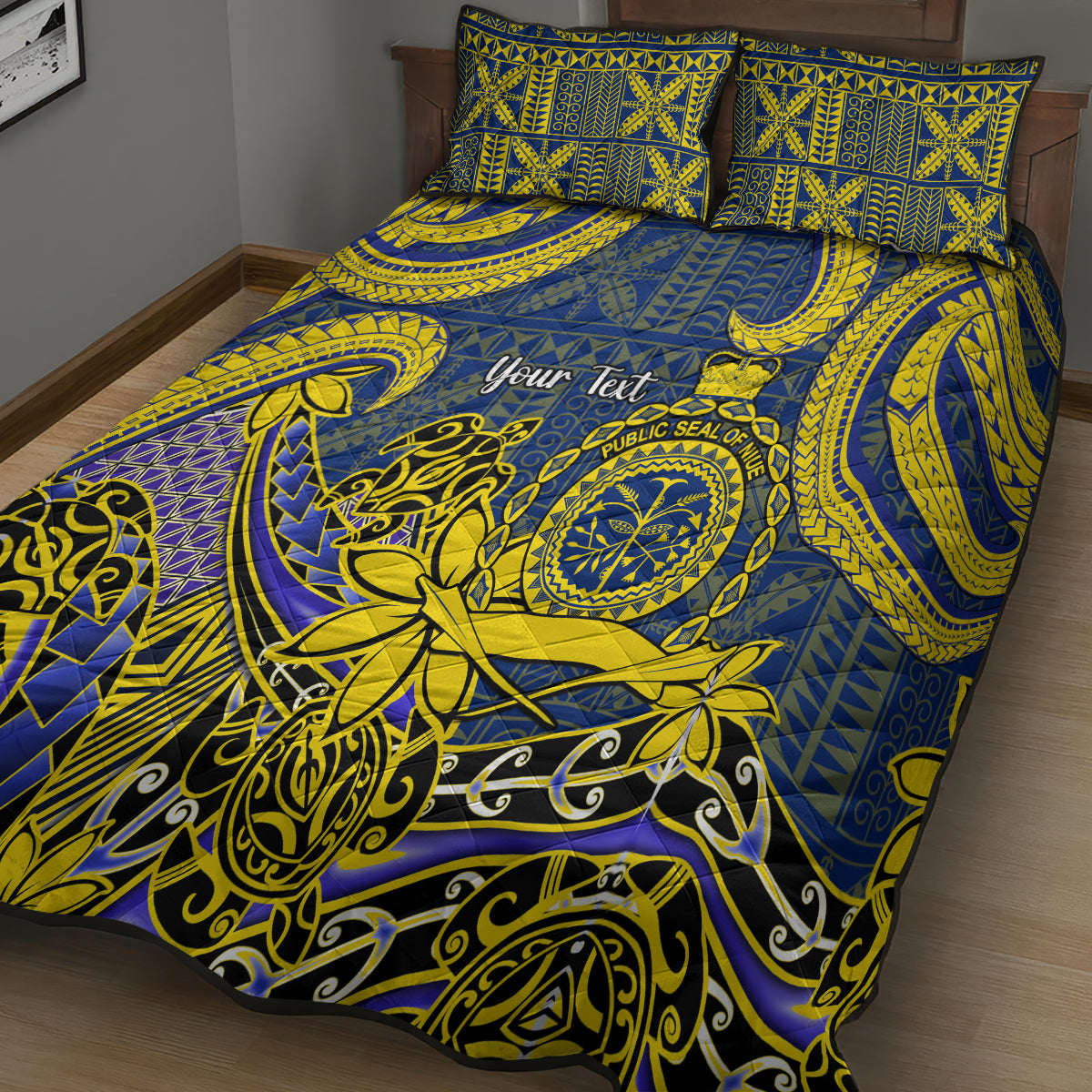 Personalised Niue Peniamina Gospel Day Quilt Bed Set Unique Niean Hiapo LT14 - Polynesian Pride