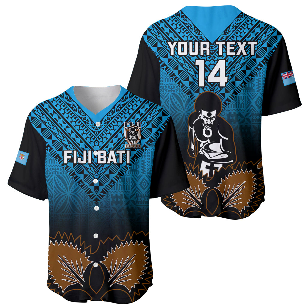 Custom Fiji Tapa Rugby Baseball Jersey Pacific 2023 Go Fijian Bati LT14 - Polynesian Pride