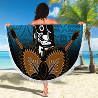 Fiji Tapa Rugby Beach Blanket Pacific 2023 Go Fijian Bati LT14 - Wonder Print Shop