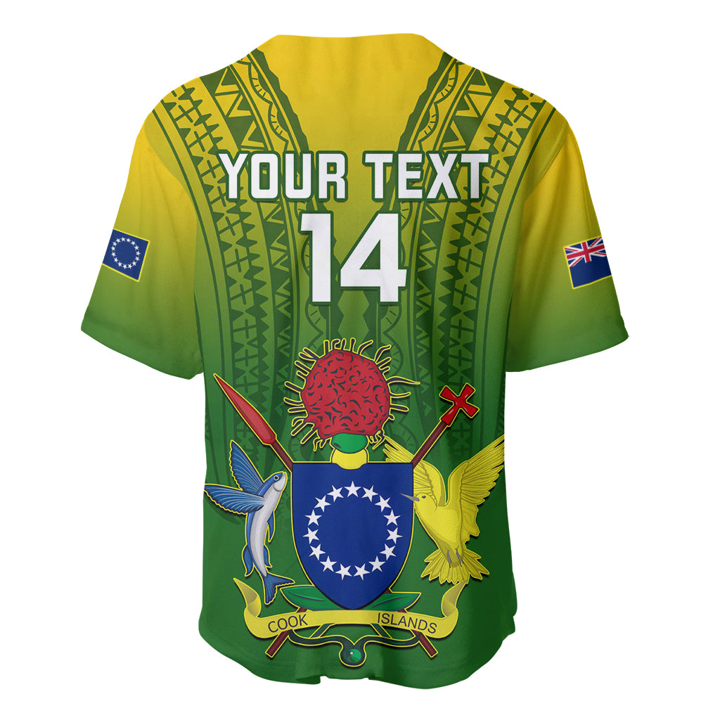 Custom Cook Islands Rugby Baseball Jersey Pacific 2023 Go The Kukis LT14 - Polynesian Pride