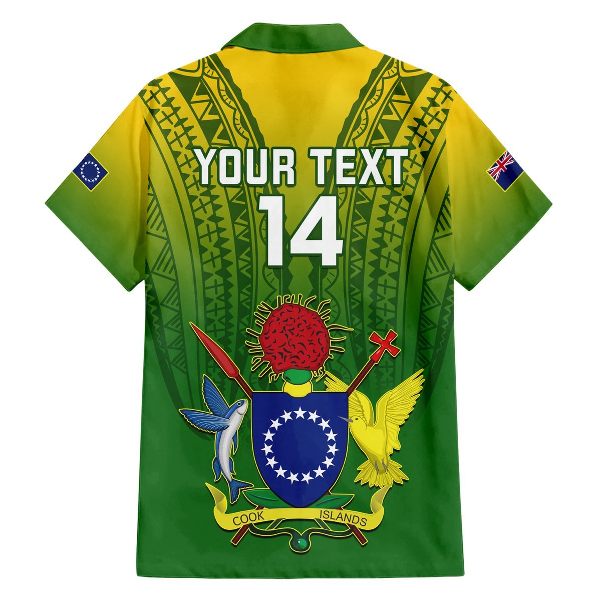 Custom Cook Islands Rugby Hawaiian Shirt Pacific 2023 Go The Kukis LT14 - Polynesian Pride
