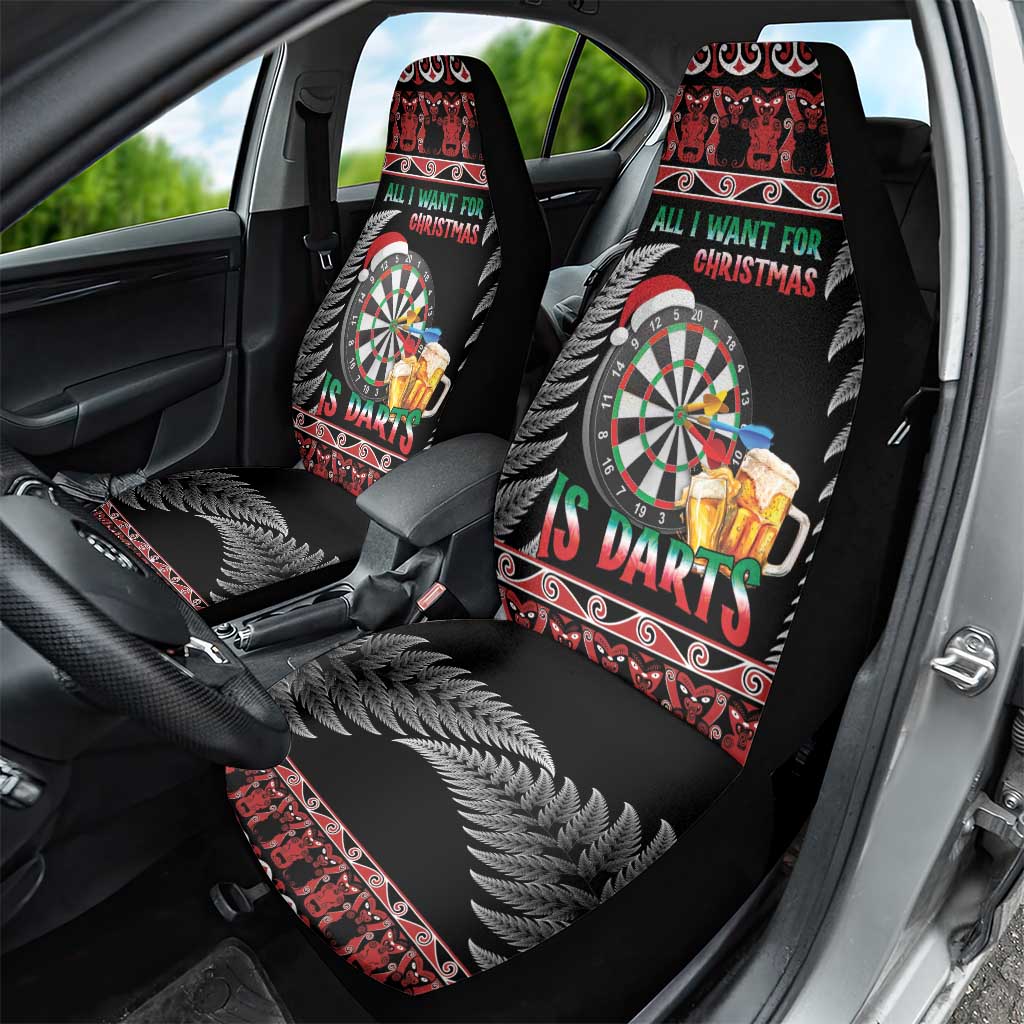 All I Want For Christmas Is Darts New Zealand Car Seat Cover