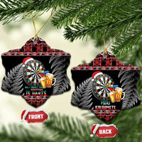 All I Want For Christmas Is Darts New Zealand Ceramic Ornament