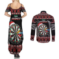 All I Want For Christmas Is Darts New Zealand Couples Matching Summer Maxi Dress and Long Sleeve Button Shirt