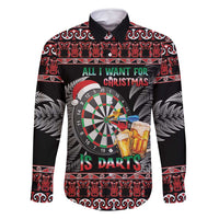 All I Want For Christmas Is Darts New Zealand Family Matching Mermaid Dress and Hawaiian Shirt