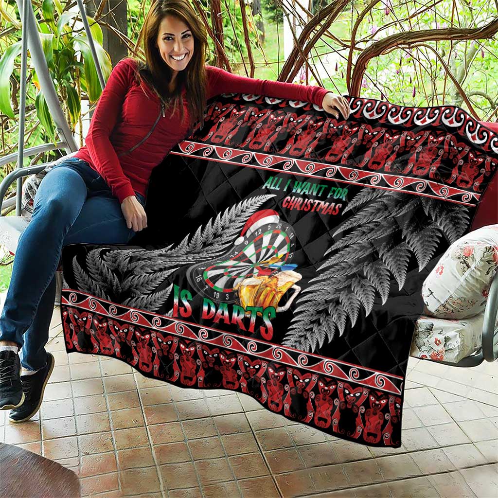 All I Want For Christmas Is Darts New Zealand Quilt