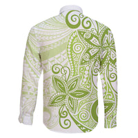 Polynesia Dolphins Family Matching Summer Maxi Dress and Hawaiian Shirt Valentine Day Floral Polynesian - Vintage Lime Green LT14 - Polynesian Pride