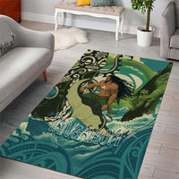 Aotearoa Tangaroa Atua Area Rug New Zealand God Of The Ocean