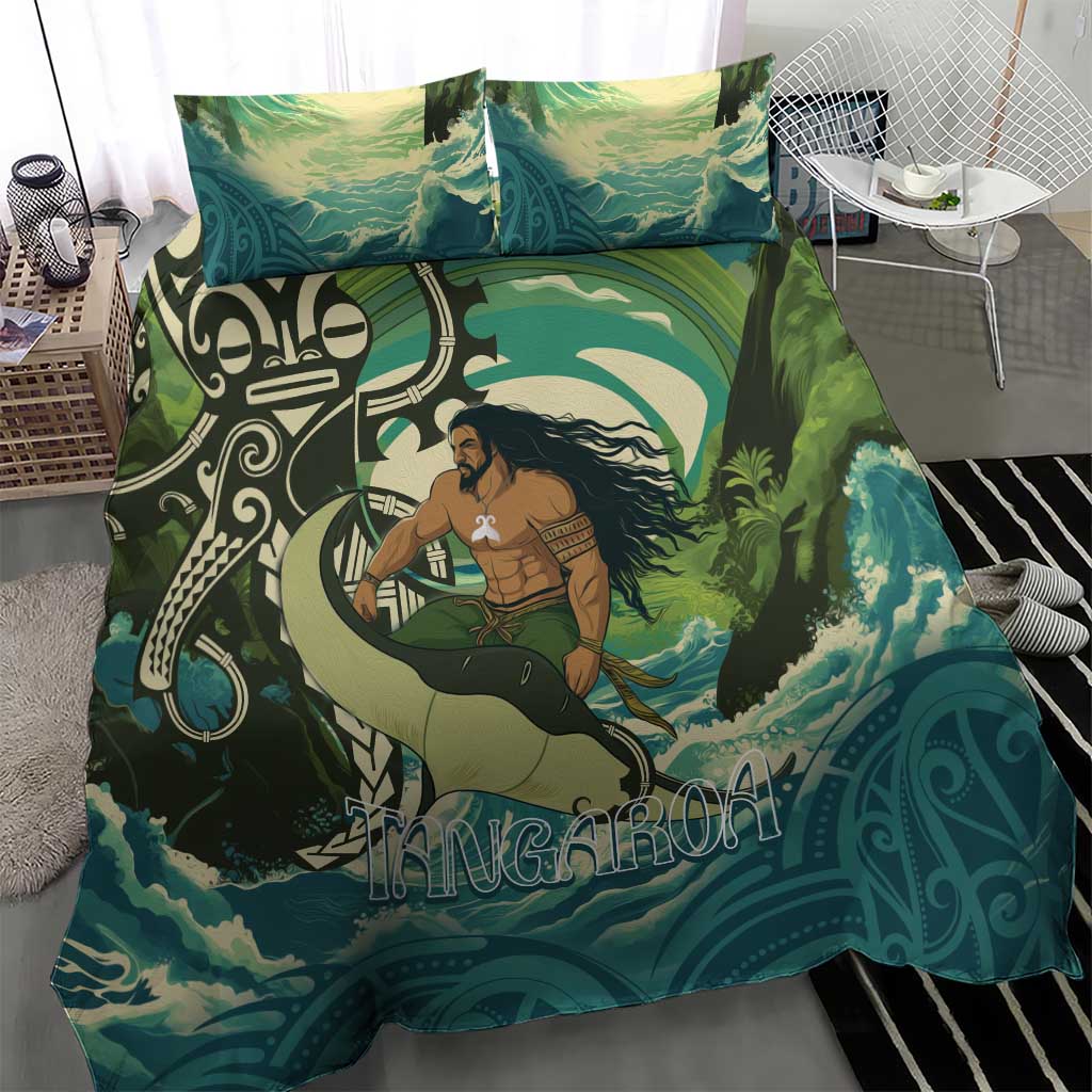 Aotearoa Tangaroa Atua Bedding Set New Zealand God Of The Ocean
