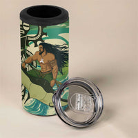 Aotearoa Tangaroa Atua 4 in 1 Can Cooler Tumbler New Zealand God Of The Ocean