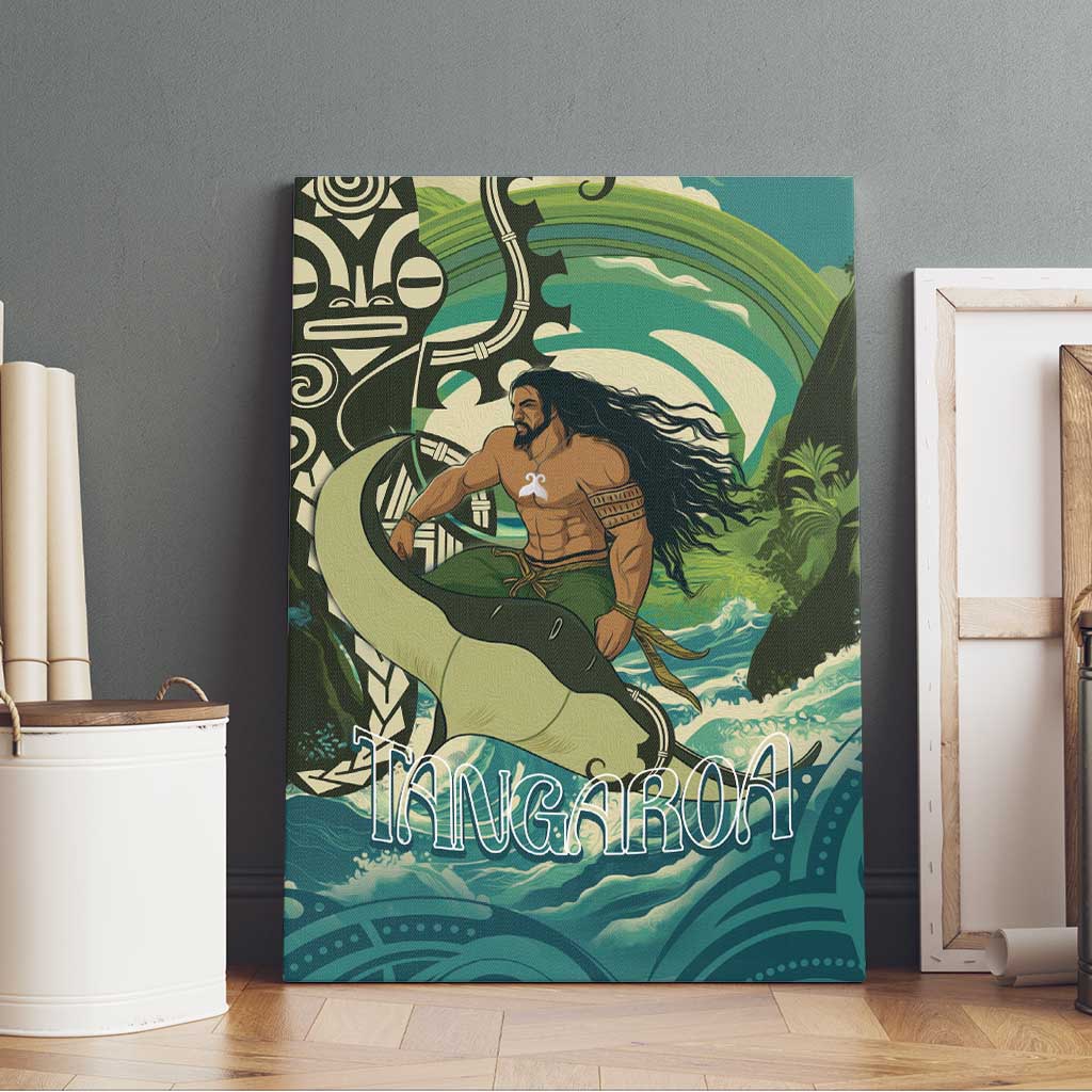 Aotearoa Tangaroa Atua Canvas Wall Art New Zealand God Of The Ocean