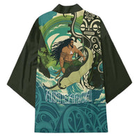 Aotearoa Tangaroa Atua Kimono New Zealand God Of The Ocean - Polynesian Pride
