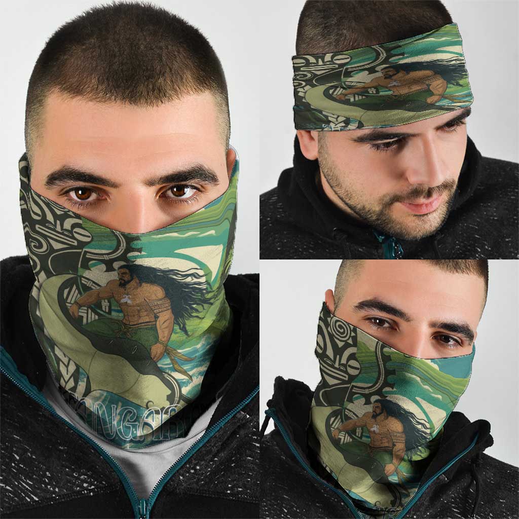 Aotearoa Tangaroa Atua Neck Gaiter New Zealand God Of The Ocean - Polynesian Pride