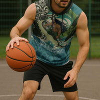 Aotearoa Tangaroa Atua Sleeveless Hoodie New Zealand God Of The Ocean - Polynesian Pride