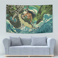 Aotearoa Tangaroa Atua Tapestry New Zealand God Of The Ocean LT14 - Polynesian Pride