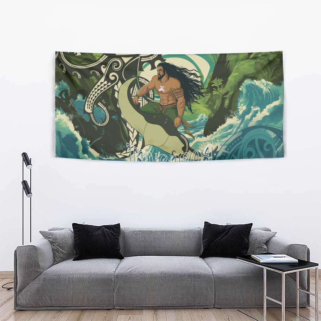 Aotearoa Tangaroa Atua Tapestry New Zealand God Of The Ocean LT14 - Polynesian Pride