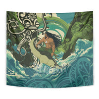 Aotearoa Tangaroa Atua Tapestry New Zealand God Of The Ocean LT14 - Polynesian Pride