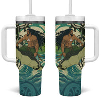 Aotearoa Tangaroa Atua Tumbler With Handle New Zealand God Of The Ocean