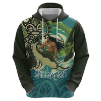 Aotearoa Tangaroa Atua Zip Hoodie New Zealand God Of The Ocean