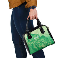 Aloha Hawaii Molokai Island Shoulder Handbag Hibiscus Tribal Honu Hawaiian Tattoo Green