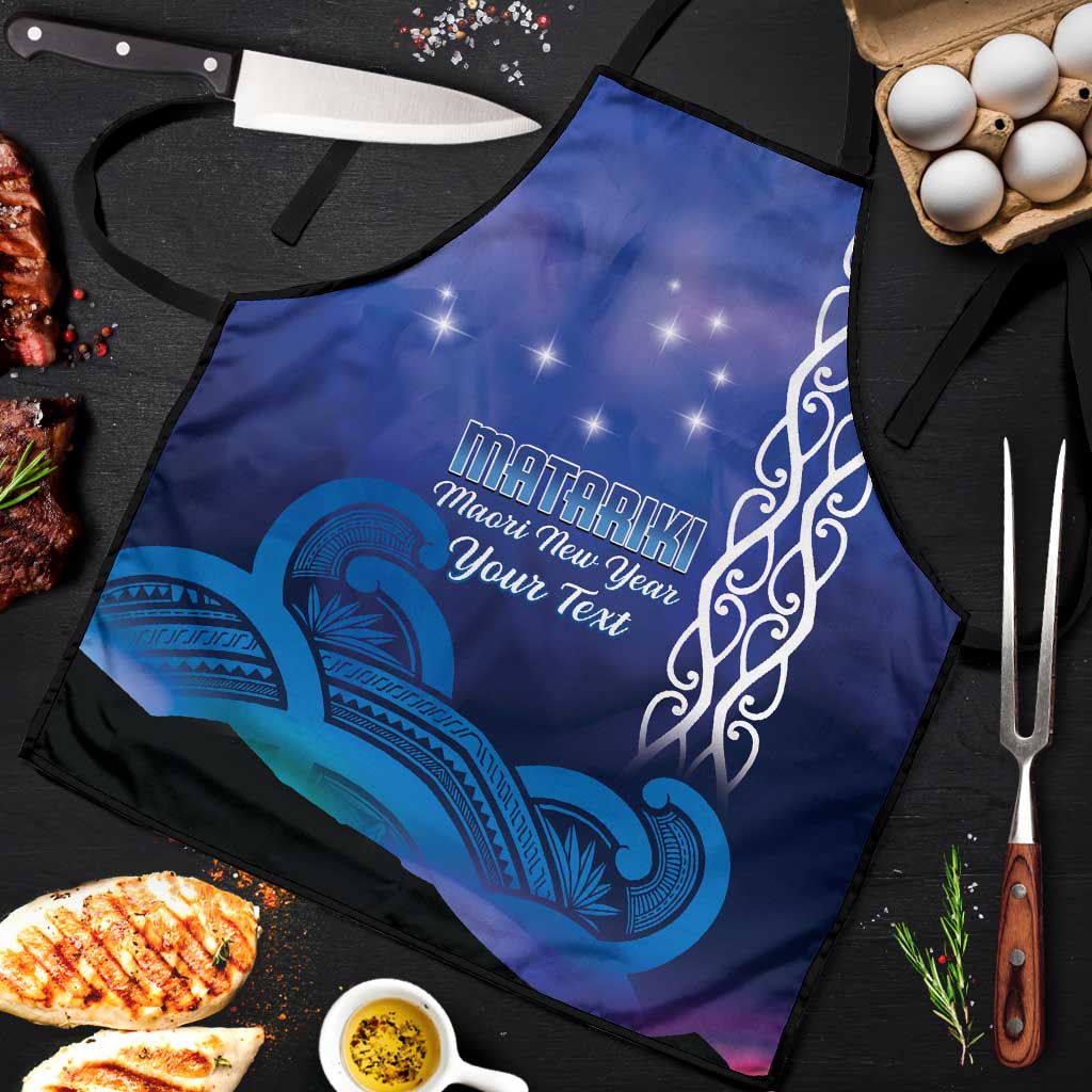 Personalised Matariki New Zealand Apron Maori New Year Galaxy Koru Pattern - Polynesian Pride