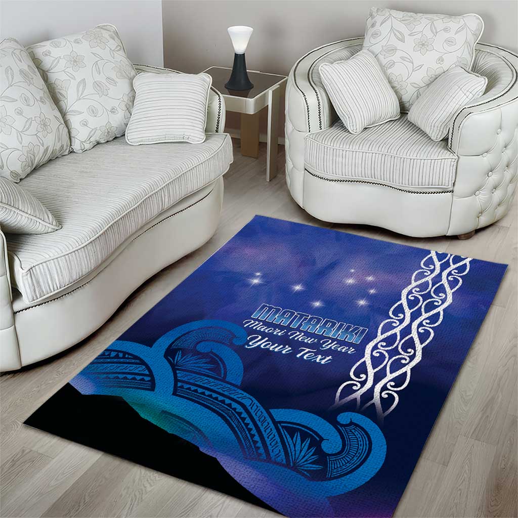 Personalised Matariki New Zealand Area Rug Maori New Year Galaxy Koru Pattern LT14 - Polynesian Pride