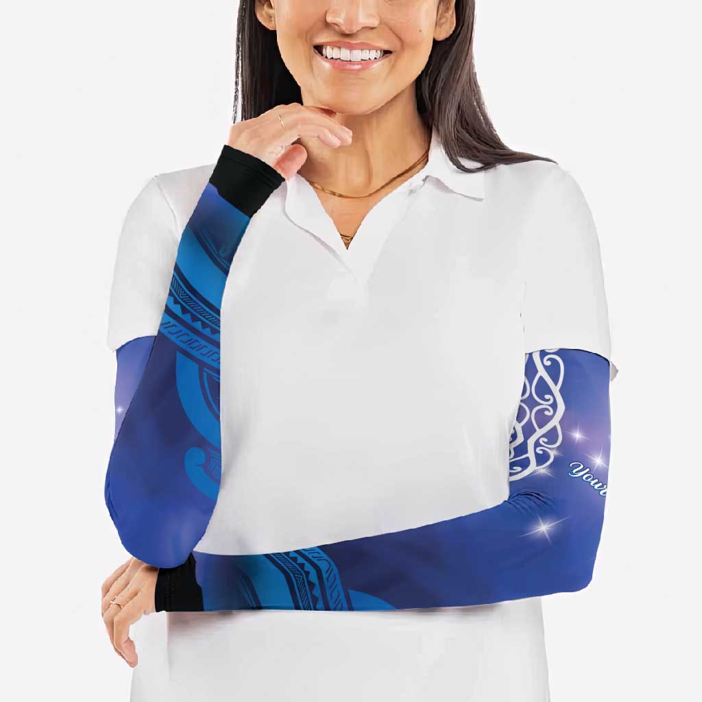 Personalised Matariki New Zealand Arm Sleeves Maori New Year Galaxy Koru Pattern - Polynesian Pride