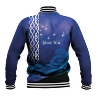 Personalised Matariki New Zealand Baseball Jacket Maori New Year Galaxy Koru Pattern