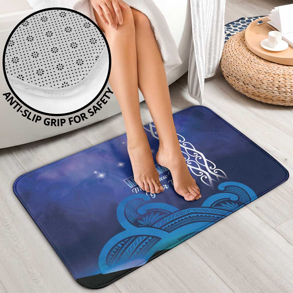 Personalised Matariki New Zealand Bathroom Set Maori New Year Galaxy Koru Pattern - Polynesian Pride