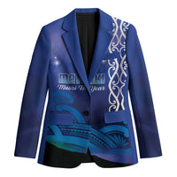 Personalised Matariki New Zealand Blazer Maori New Year Galaxy Koru Pattern - Polynesian Pride