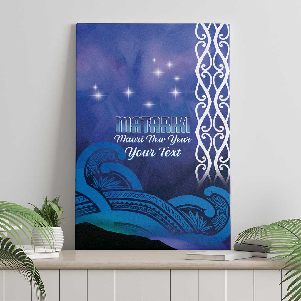 Personalised Matariki New Zealand Canvas Wall Art Maori New Year Galaxy Koru Pattern