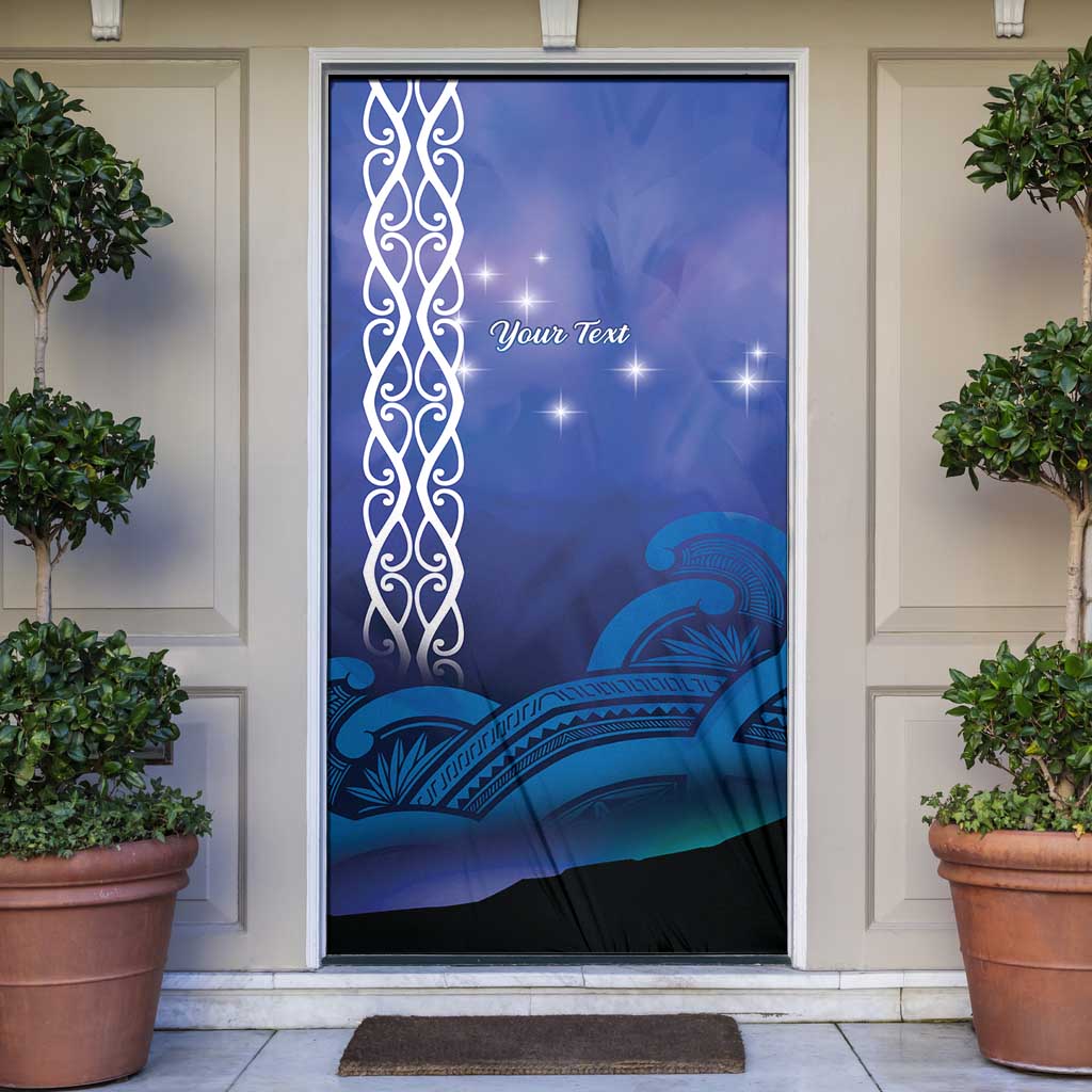 Personalised Matariki New Zealand Door Cover Maori New Year Galaxy Koru Pattern - Polynesian Pride