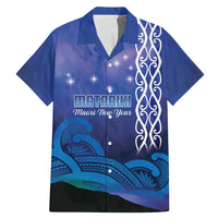 Personalised Matariki New Zealand Family Matching Mermaid Dress and Hawaiian Shirt Maori New Year Galaxy Koru Pattern