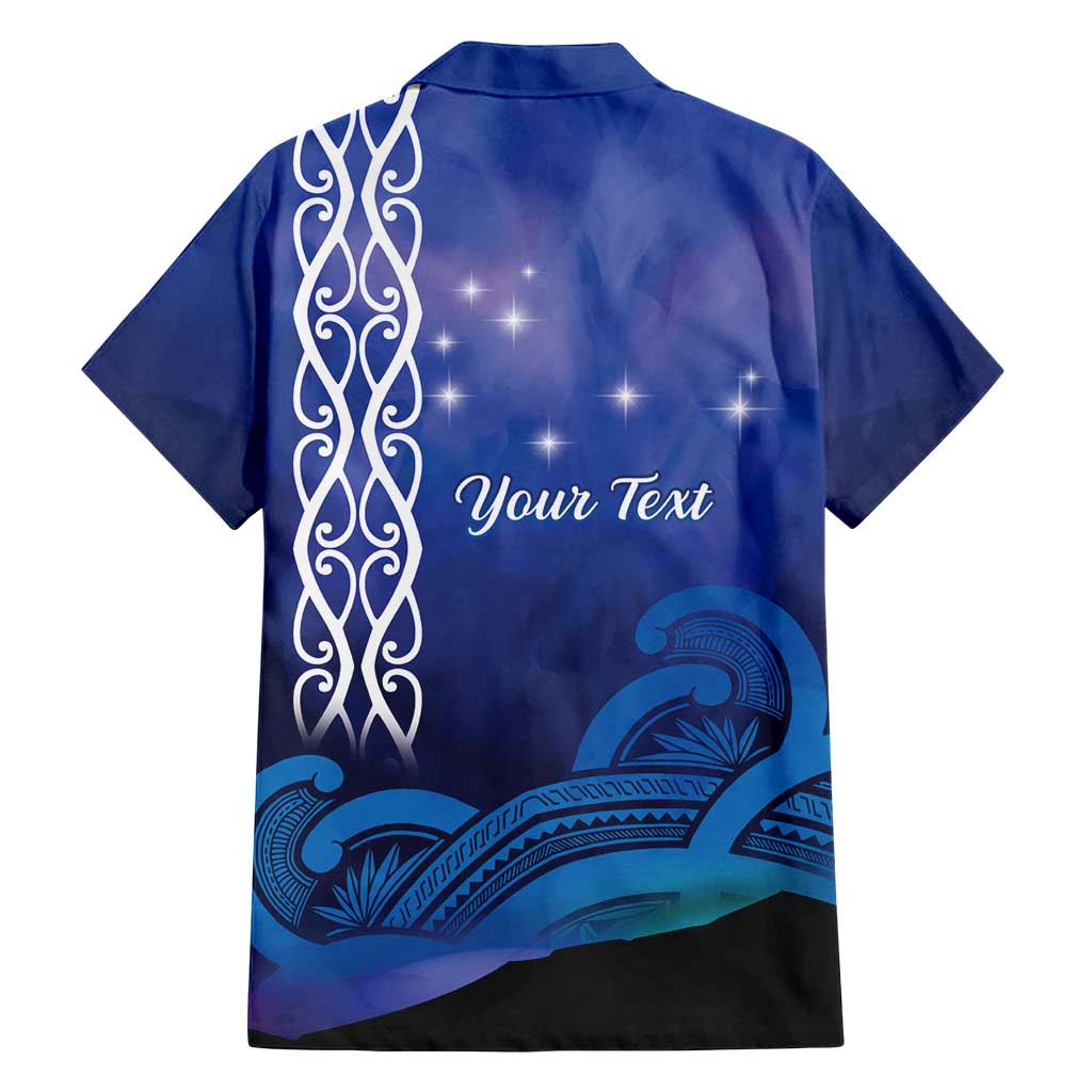 Personalised Matariki New Zealand Family Matching Off Shoulder Maxi Dress and Hawaiian Shirt Maori New Year Galaxy Koru Pattern
