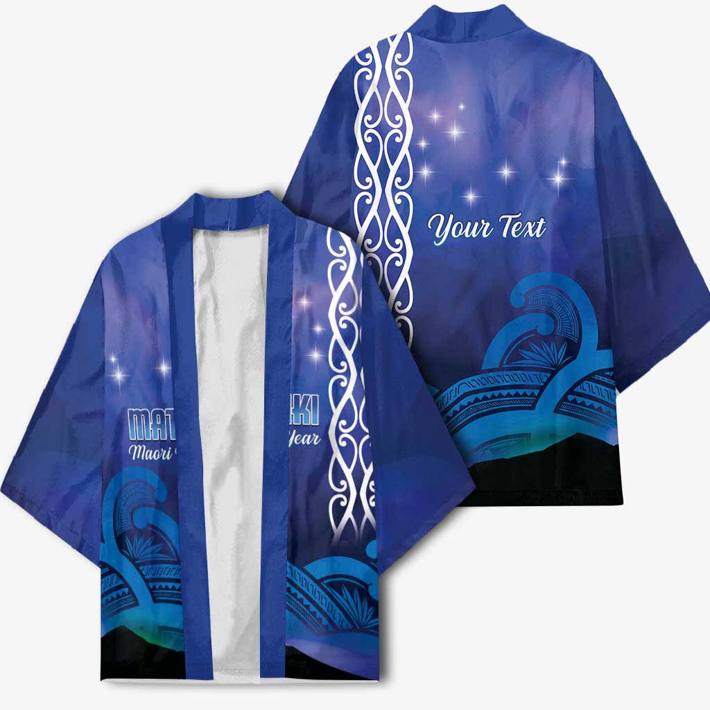 Personalised Matariki New Zealand Kimono Maori New Year Galaxy Koru Pattern - Polynesian Pride
