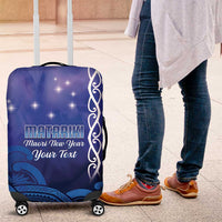 Personalised Matariki New Zealand Luggage Cover Maori New Year Galaxy Koru Pattern