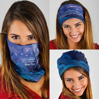 Personalised Matariki New Zealand Neck Gaiter Maori New Year Galaxy Koru Pattern - Polynesian Pride
