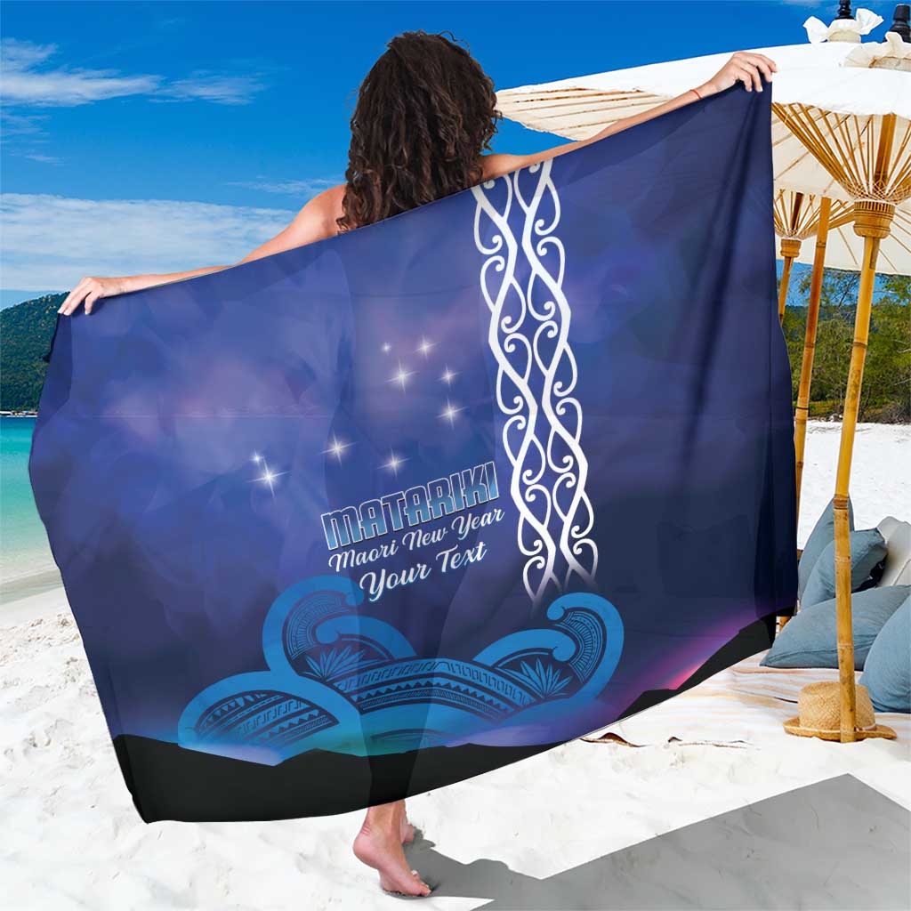 Personalised Matariki New Zealand Sarong Maori New Year Galaxy Koru Pattern