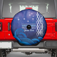 Personalised Matariki New Zealand Spare Tire Cover Maori New Year Galaxy Koru Pattern