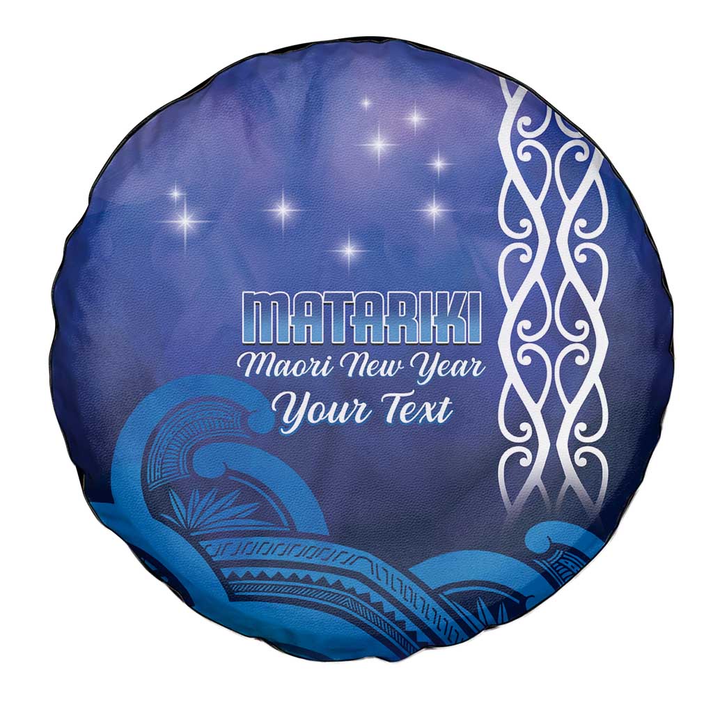 Personalised Matariki New Zealand Spare Tire Cover Maori New Year Galaxy Koru Pattern