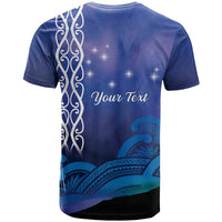 Personalised Matariki New Zealand T Shirt Maori New Year Galaxy Koru Pattern