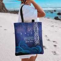 Personalised Matariki New Zealand Tote Bag Maori New Year Galaxy Koru Pattern - Polynesian Pride