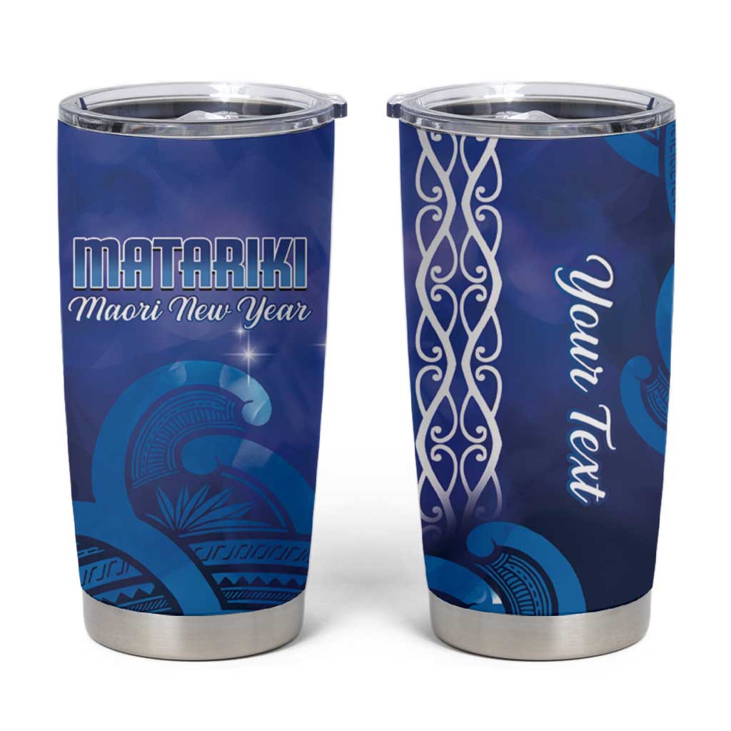 Personalised Matariki New Zealand Tumbler Cup Maori New Year Galaxy Koru Pattern