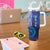 Personalised Matariki New Zealand Tumbler With Handle Maori New Year Galaxy Koru Pattern